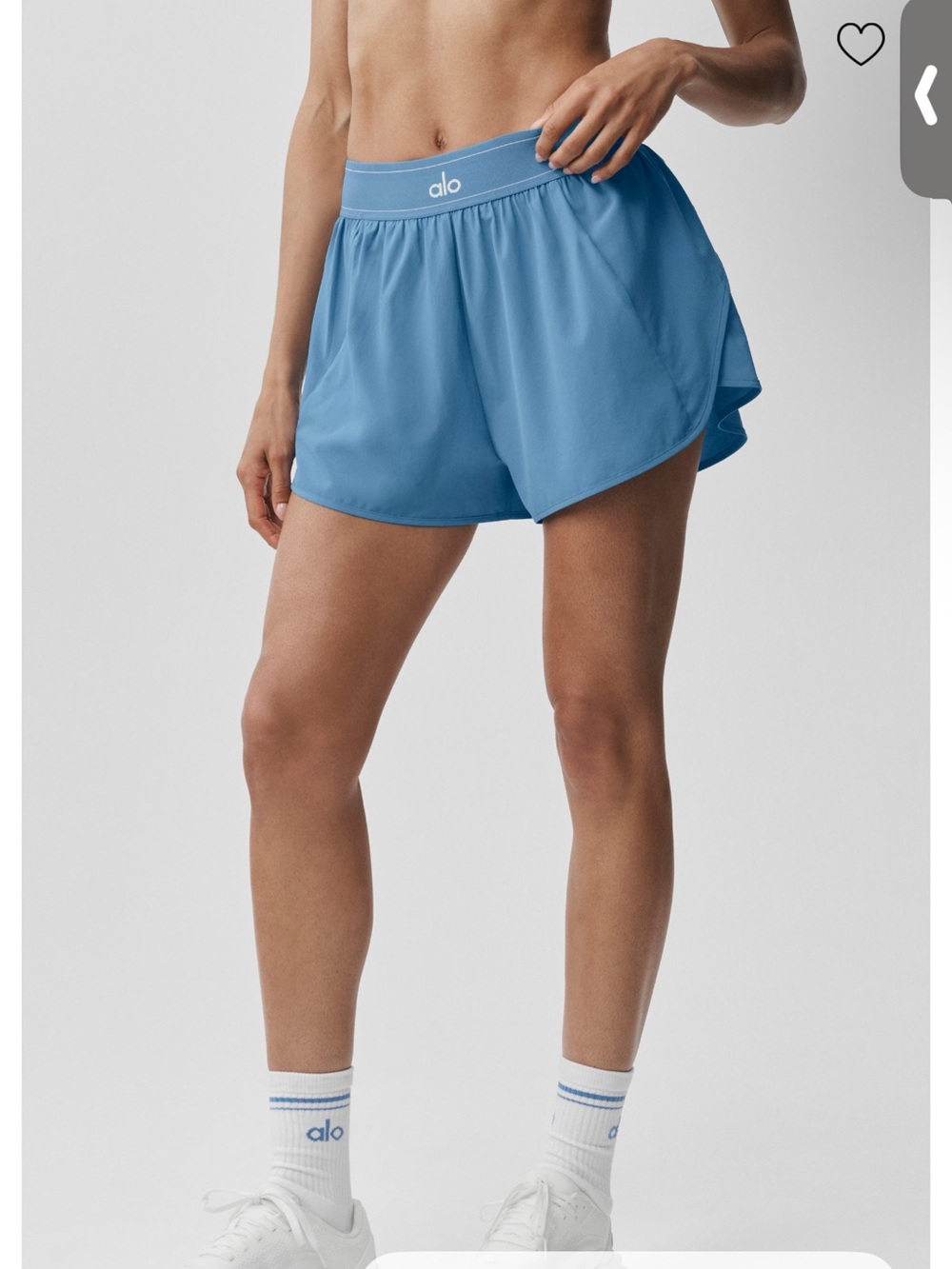 ALO Yoga California Blue match point shorts